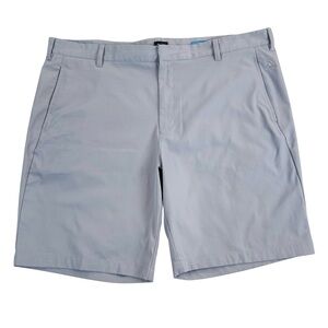 Adidas Golf Shorts Mens Sz 42 Gray Blue Grip Waistband